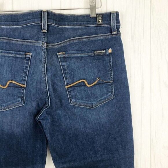 7FAM Gwenevere Distressed Skinny Ankle Jeans NWT  - Picture 6 of 7